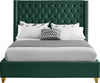 Barolo Green Velvet Full Bed