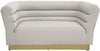 Bellini Cream Velvet Loveseat