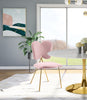 Angel Pink Velvet Dining Chair