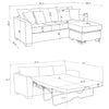 Storey Fold-Out Sleeper Sectional Sofa