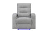 U6611 Grey 15 Power Recliner with LED