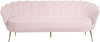 Gardenia Pink Velvet Sofa