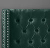 Aiden Green Velvet Twin Bed