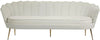 Gardenia Cream Velvet Sofa