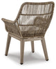 Beach Front Arm Chair with Cushion (Set of 2)