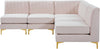 Alina Pink Velvet Modular Sectional