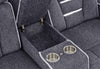 U1895 Grey P2 Reclining Sofa/Console Reclining Loveseat/Recliner