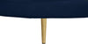 Circlet Navy Velvet Round Sofa Settee