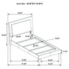 Felicity Panel Bed with LED Lighting