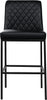 Bryce Black Faux Leather Stool