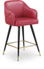 Barbosa Red Faux Leather Counter/Bar Stool
