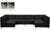Alina Black Velvet Modular Sectional