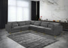Julia Grey Velvet Modular Sectional (6 Boxes)