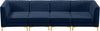 Alina Navy Velvet Modular Sofa