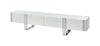Larvik TV Stand White w/ Silver Frame