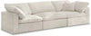 Cozy Cream Velvet Cloud Modular Sofa