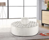 Banquet Cream Velvet Ottoman/Bench