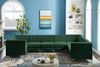 Alina Green Velvet Modular Sectional