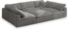 Cozy Grey Velvet Cloud Modular Sectional