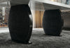 D2502 Dining Table and 4 D12 Black Dining Chair