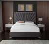 Eclipse Grey Velvet King Bed