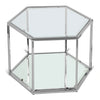Sei Brushed Chrome Coffee Table