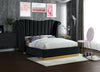 Flora Black Velvet Queen Bed (3 Boxes)