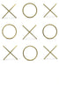 XOXO Gold Stainless Steel Wall Decor