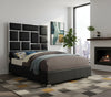 Milan Black Faux Leather Queen Bed