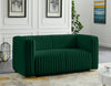 Ravish Green Velvet Loveseat