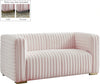 Ravish Pink Velvet Loveseat