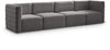 Quincy Grey Velvet Modular Sofa