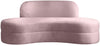 Mitzy Pink Velvet Sofa