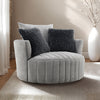 Hoople Channel Tufted Swivel Chair