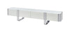 Larvik TV Stand White w/ Silver Frame