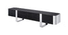 Leknes TV Stand Black w/ Silver Frame