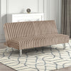 Hinwil Futon Sofa Bed Pink, Beige Grey, & Black