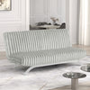 Villeneuve Futon Sofa Bed Black, Pink, & Grey
