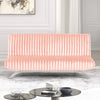 Villeneuve Futon Sofa Bed Black, Pink, & Grey