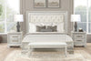 Stella Mia E.King & Queen Bed White & White