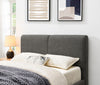 Stavern E.King, Full, & Queen Bed Grey & Black