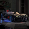 Trackster Bed White, Red,, Black, & Blue