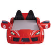 Trackster Bed White, Red,, Black, & Blue