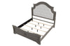 Galaxy Home Grace King Bed in Gray