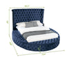 Galaxy Home Hazel King Bed in Blue