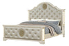 Galaxy Home Jasmine King Bed in with LED in Beige