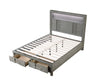 Galaxy Home Kenzo Full Bed in Gray