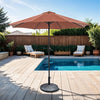 Tano 9' Outdoor Umbrella + 21" Round Base