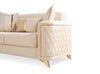 Galaxy Home Luna Loveseat in Ivory