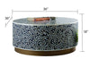 Galaxy Home Modern Luxe Coffee Table in Navy